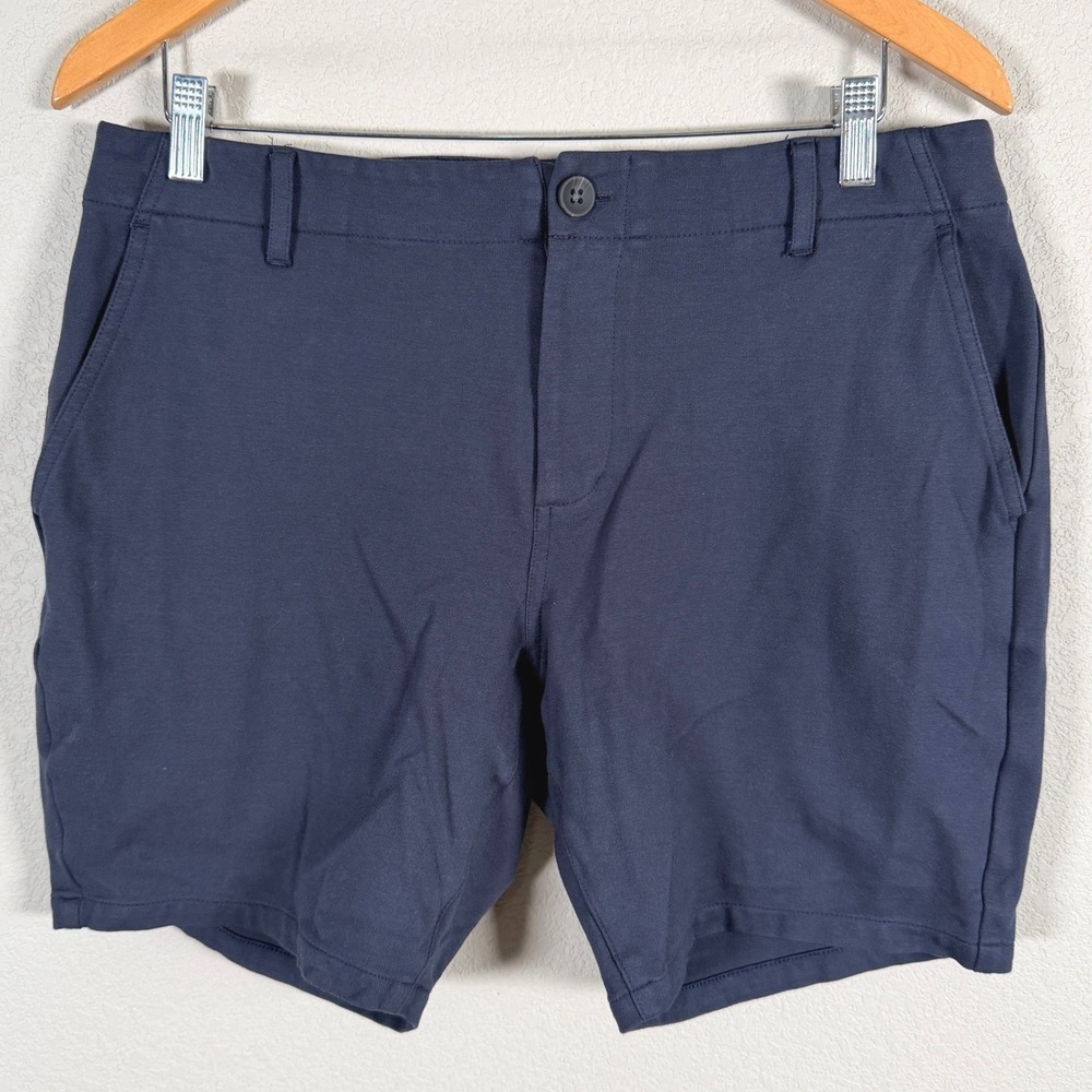 Paige‎ Rickson Performance Shorts Mens 33 Deep Anchor Blue Stretch M205374-6781